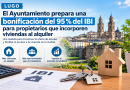 Lugo prepara una bonificación del 95 % del IBI para propietarios que incorporen viviendas al alquiler