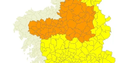 Alerta Naranja por precipitaciones  hoy en Lugo