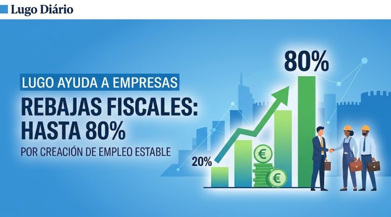 Lugo ofrecerá rebajas fiscales de hasta el 80 % a las empresas que creen empleo estable