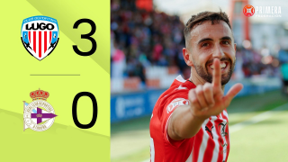 El CD Lugo arrolla al Fabril por 3-0 y confirma que su candidatura al ascenso va muy en serio